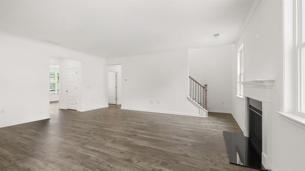 Spacious, unfurnished interior of a new home in The Gates at Pates Creek, Hampton (Image 21). Spacious, unfurnished interior of a new home in The Gates at Pates Creek, Hampton (Image 21).