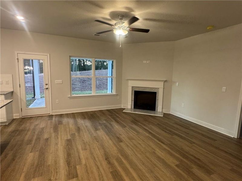 Spacious, unfurnished interior of a new home in The Fields of Walnut Creek, Pendergrass (Image 8).