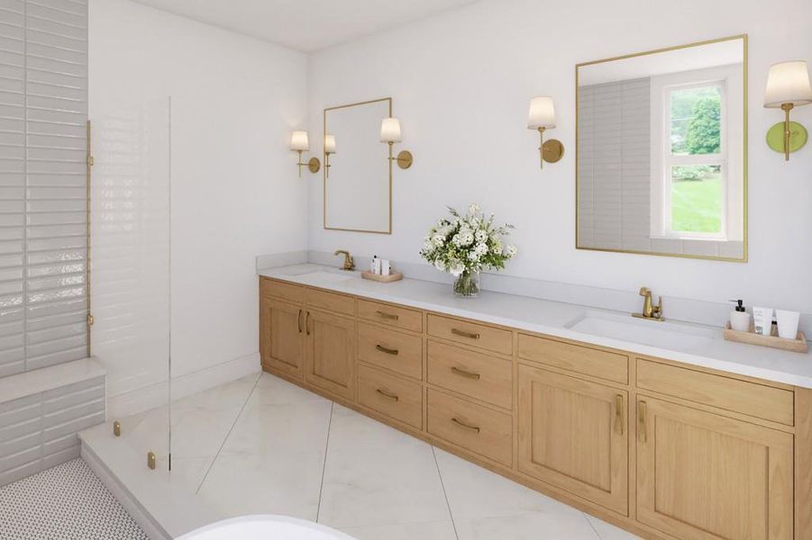 Furnished interior view inside a new home in , Atlanta (Image 7). Furnished interior view inside a new home in , Atlanta (Image 7).