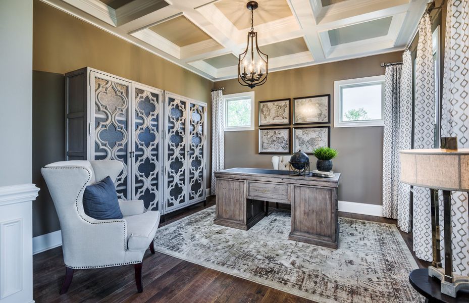 Representative furnished interior of a home built from the Worthington by Pulte Homes in The Retreat at Carolina Ridge, Harrisburg (Image 30).