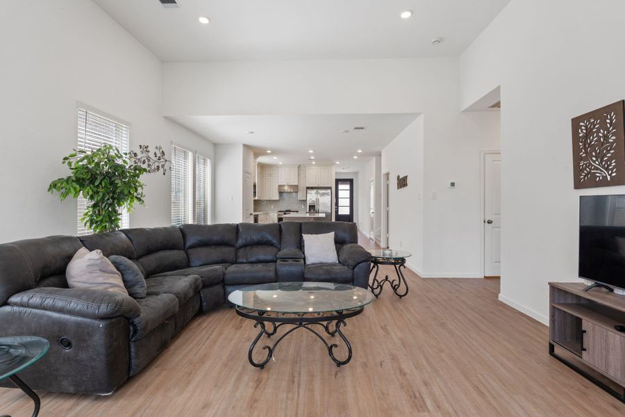 Furnished interior view inside a new home in Sunterra, Katy (Image 30).