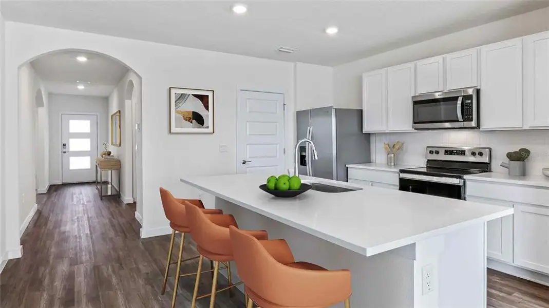 Furnished interior view inside a new home in , Dade City (Image 4).