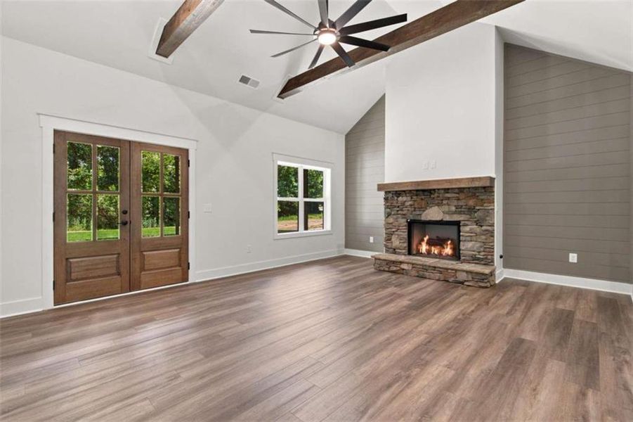 Spacious, unfurnished interior of a new home in , Talking Rock (Image 36).