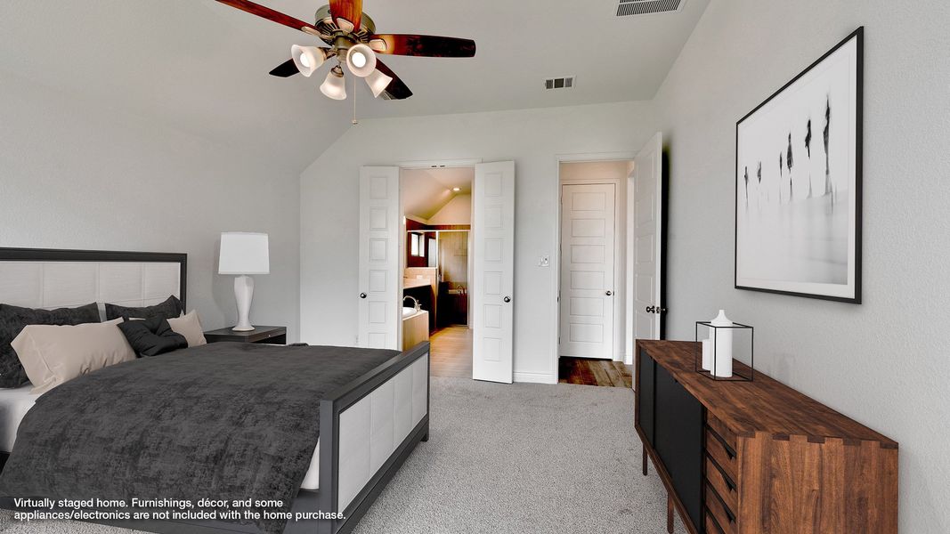 Representative furnished interior of a home built from the 2726W by Perry Homes in Meridiana, Rosharon (Image 6).