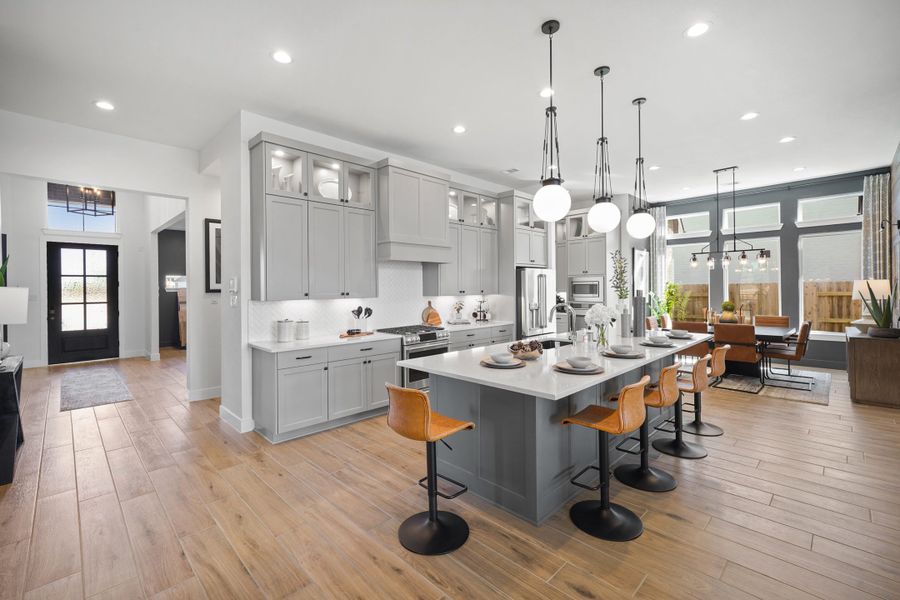 Furnished interior view inside a new home in Elyson, Katy (Image 4).
