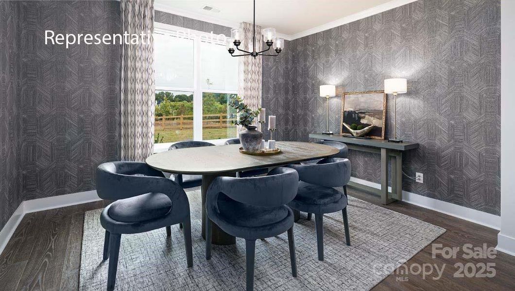 Furnished interior view inside a new home in Sanctuary at Southgate, Indian Trail (Image 6).