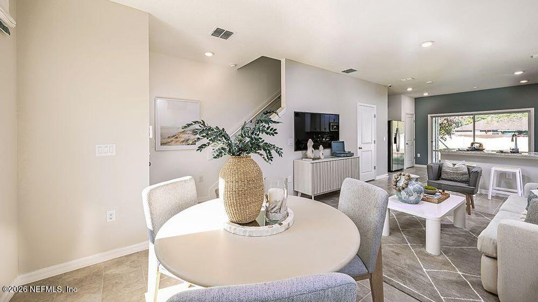 Furnished interior view inside a new home in , Jacksonville (Image 7). Furnished interior view inside a new home in , Jacksonville (Image 7).