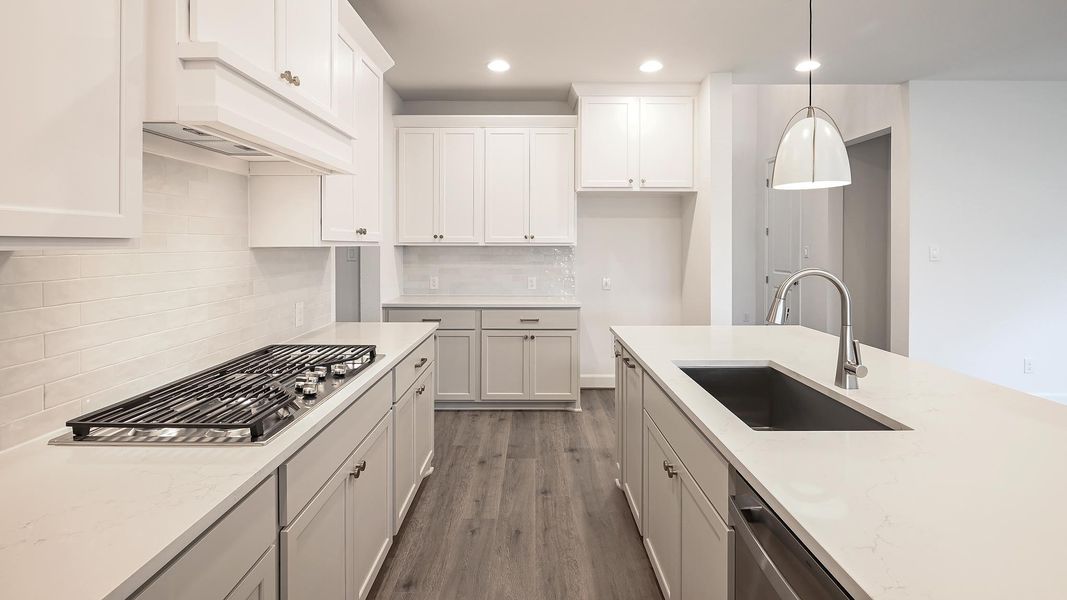 Furnished interior view inside a new home in Crosswinds 50', Kyle (Image 7).