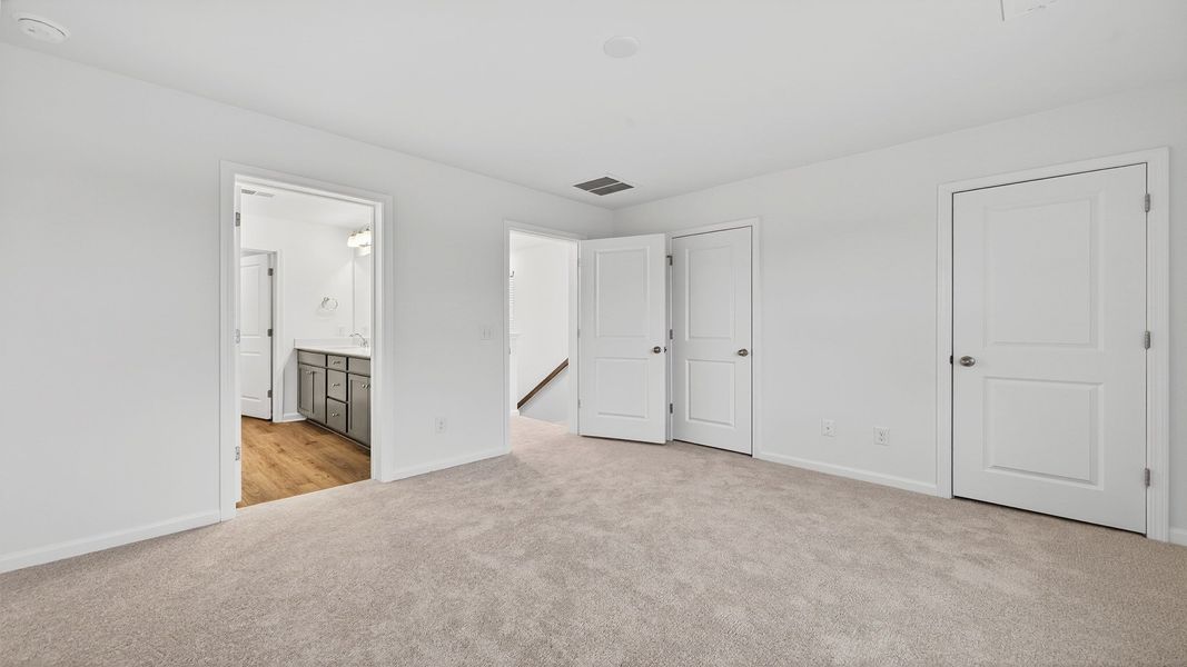 Primary Suite in Hayden Floorplan at Clear Springs Townhomes
