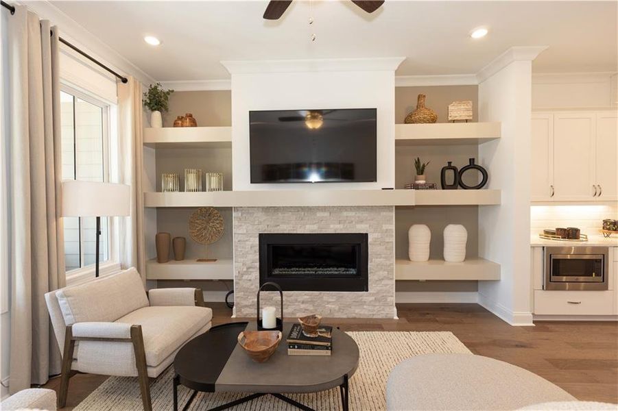 Furnished interior view inside a new home in Waterside Condos, Peachtree Corners (Image 46).