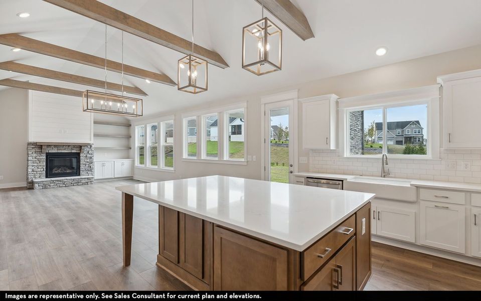 Furnished interior view inside a new home in Aden Woods, Nashville (Image 8).