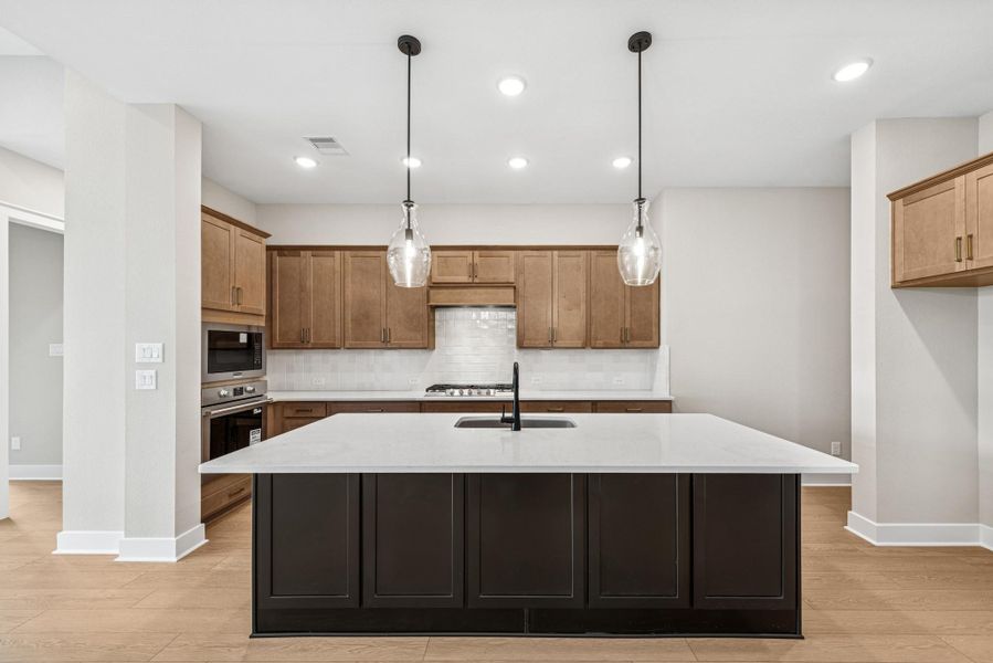 Furnished interior view inside a new home in The Highlands 40', Porter (Image 12). Furnished interior view inside a new home in The Highlands 40', Porter (Image 12).