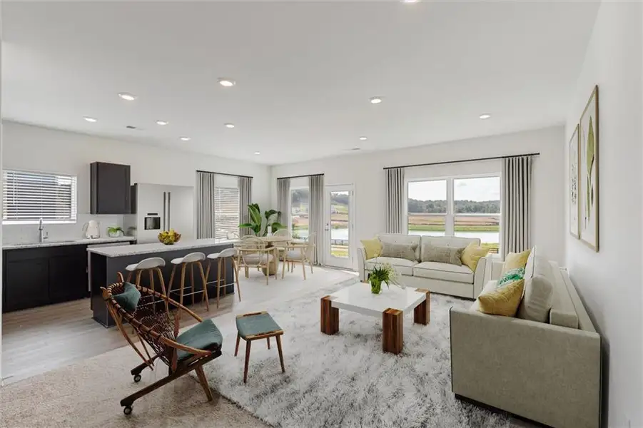 Furnished interior view inside a new home in , Calhoun (Image 10).