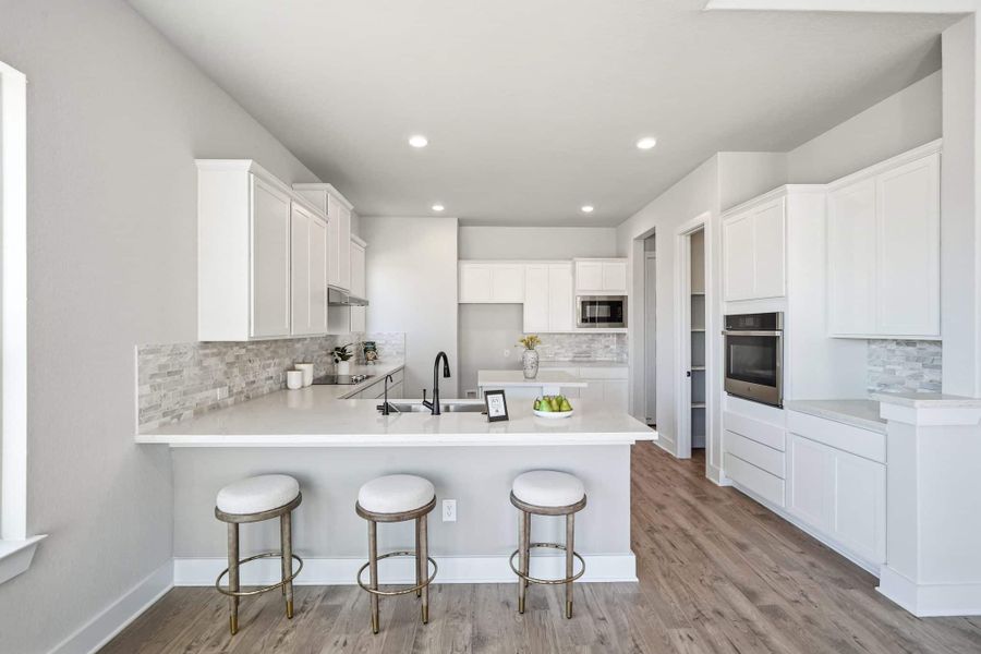 Furnished interior view inside a new home in Alsatian Oaks, Castroville (Image 19).
