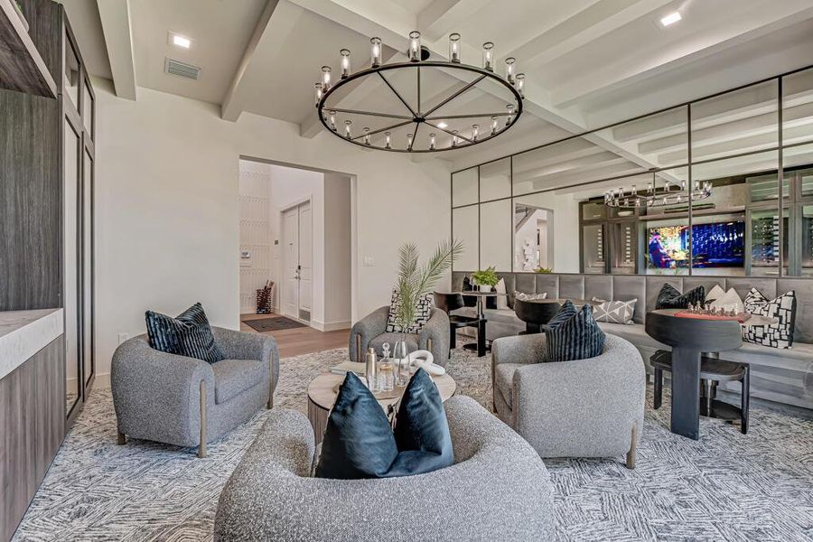 Furnished interior view inside a new home in Apex at Avenir, Palm Beach Gardens (Image 85).