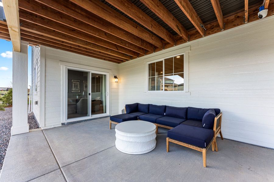 Representative furnished interior of a home built from the Ridge by Taylor Morrison in Macanta Destination Collection, Castle Rock (Image 37).