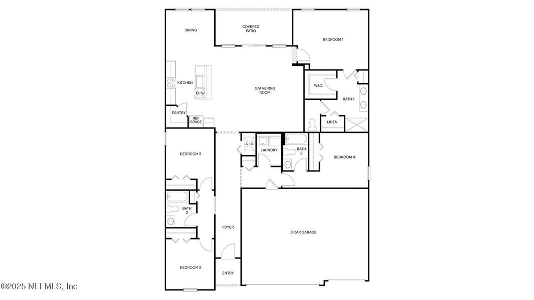 2D floor plan layout of this home in Sawmill Branch, Palm Coast, FL (Image 3). 2D floor plan layout of this home in Sawmill Branch, Palm Coast, FL (Image 3).