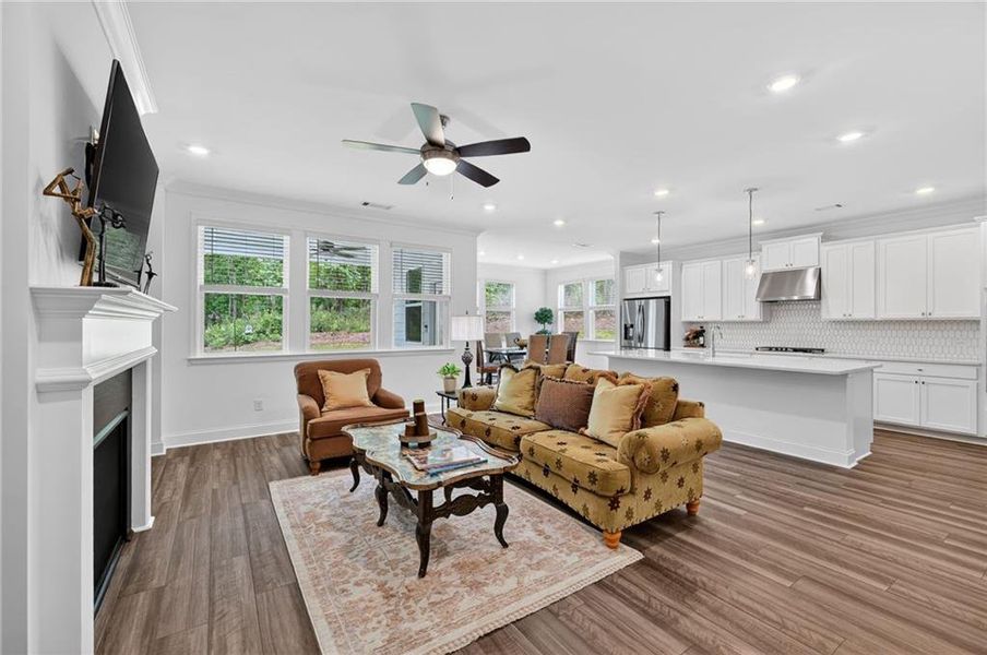 Furnished interior view inside a new home in Bailey Fence, Dacula (Image 40). Furnished interior view inside a new home in Bailey Fence, Dacula (Image 40).