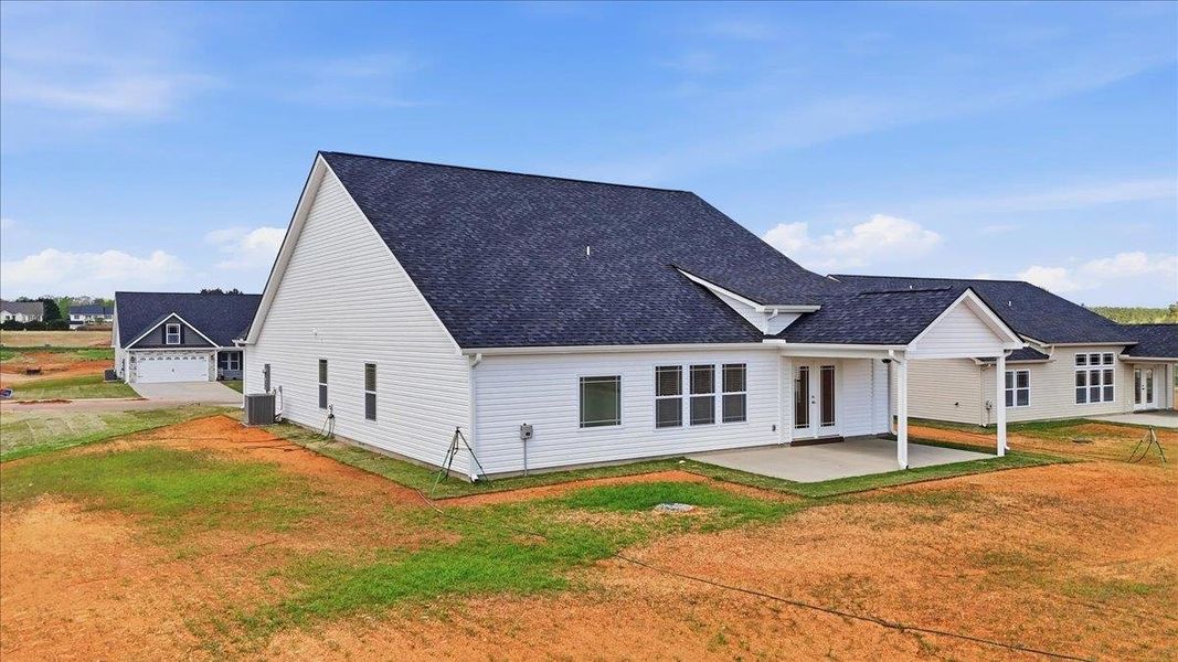 Exterior details and patio area of a home in Bent Tree, Gaffney (Image 4).