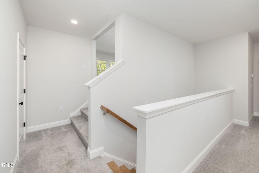 upstairs