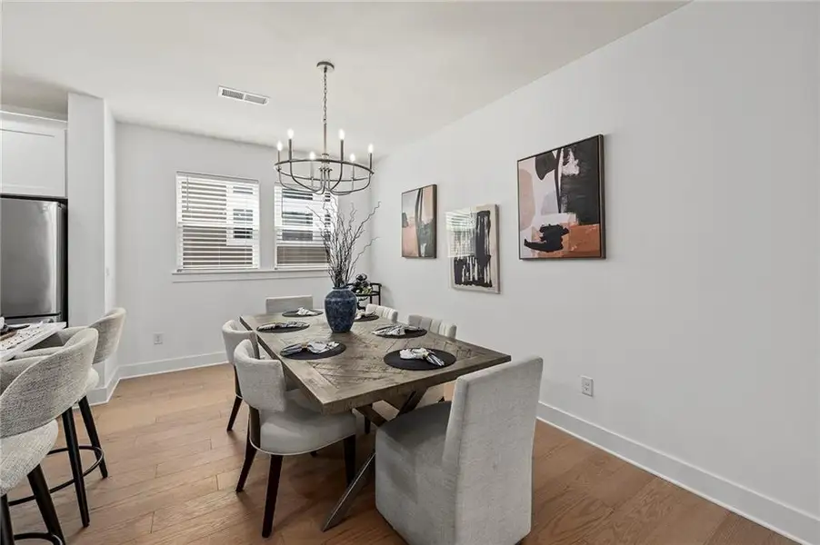Furnished interior view inside a new home in Crescent Pointe at Great Sky, Canton (Image 10).