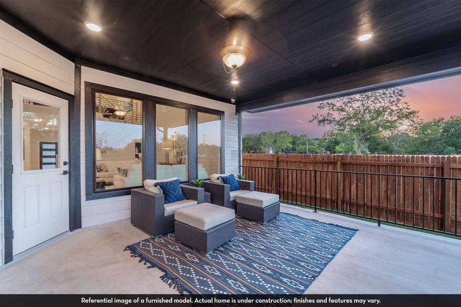 Exterior details and patio area of a home in Wildrye, Waller (Image 2). Exterior details and patio area of a home in Wildrye, Waller (Image 2).