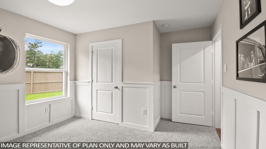 Furnished interior view inside a new home in Lexington Heights, Willis (Image 26). Furnished interior view inside a new home in Lexington Heights, Willis (Image 26).