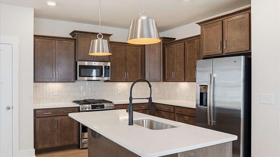 Furnished interior view inside a new home in Village at Midway, Anderson (Image 10).