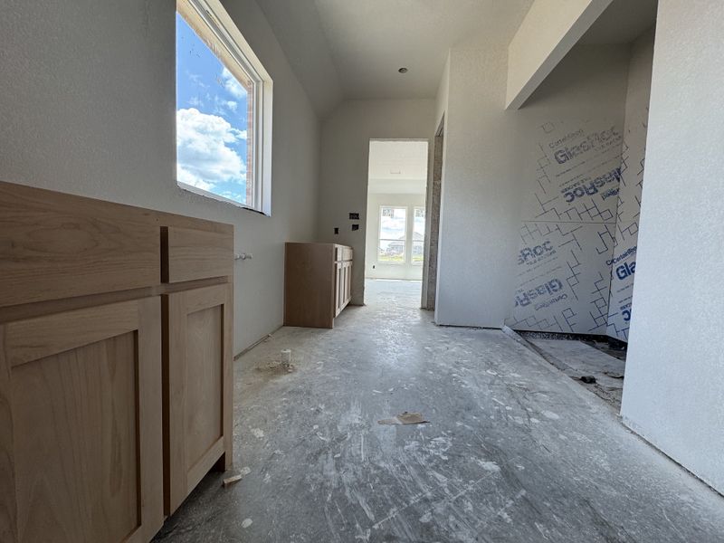 In-progress construction of a new home in Coyote Crossing, Godley, TX (Image 12).