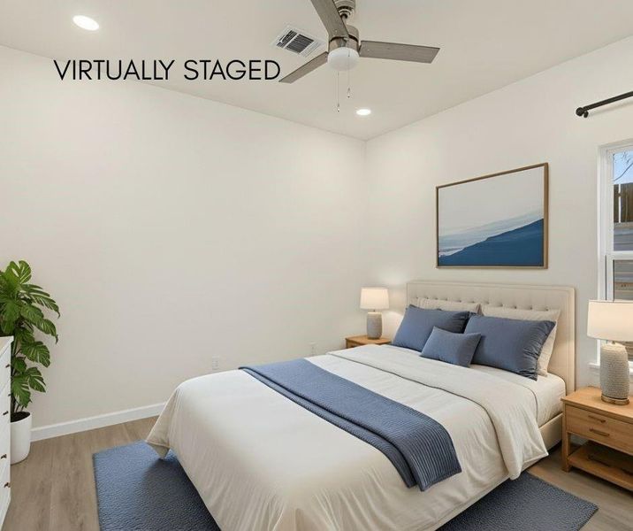 Virtually staged to highlight how this space can be furnished and enjoyed.