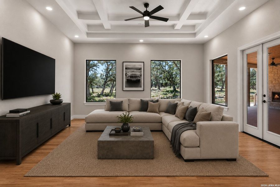 Furnished interior view inside a new home in , New Braunfels (Image 17).