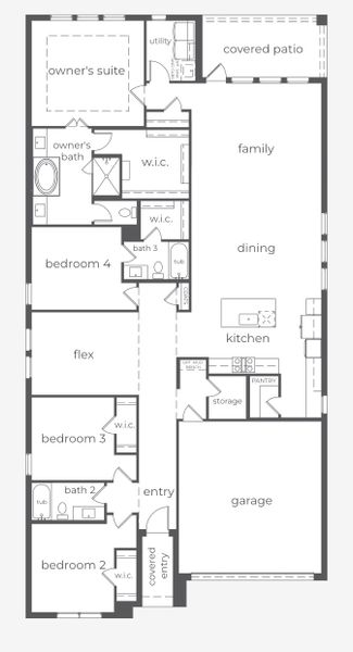 Image 3 representing the Benoit by Normandy Homes in Cross Creek Meadows 55' & 60' Series, Celina, TX.