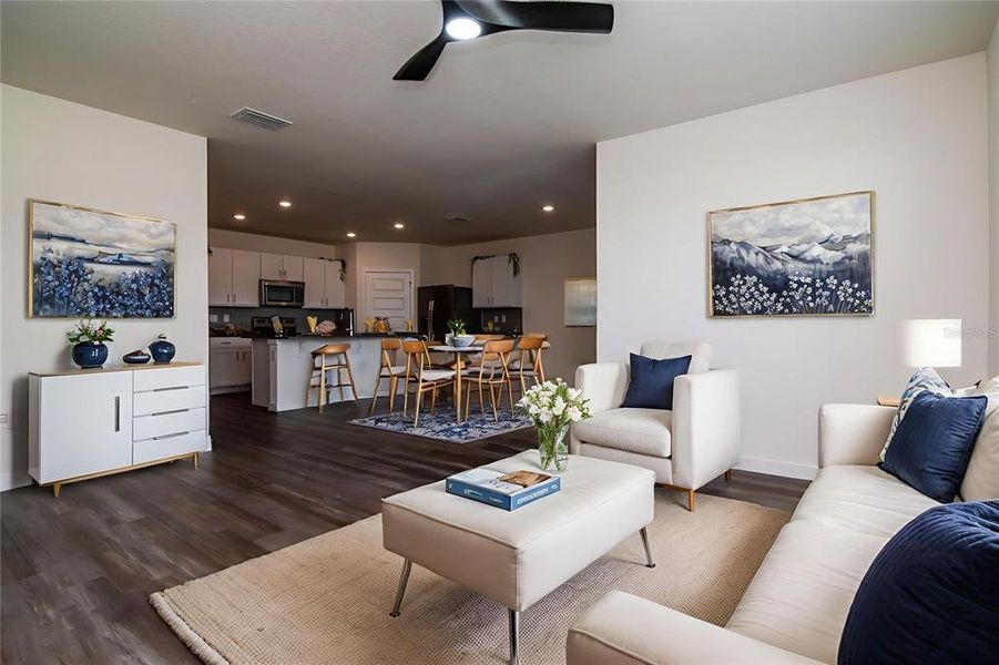 Furnished interior view inside a new home in Epperson, Wesley Chapel (Image 3).