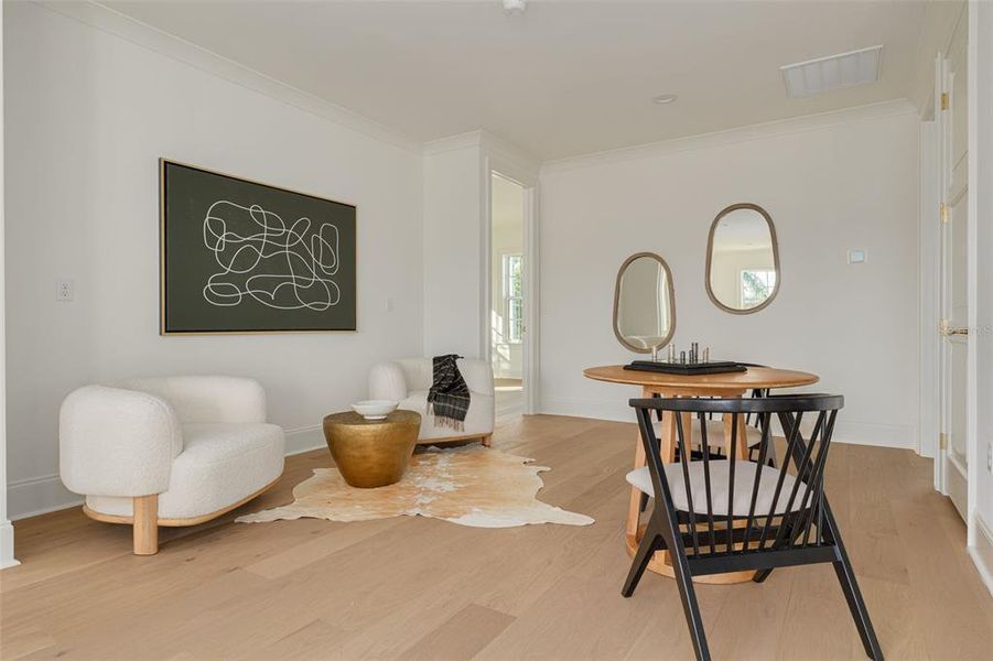 Furnished interior view inside a new home in , St. Petersburg (Image 9).