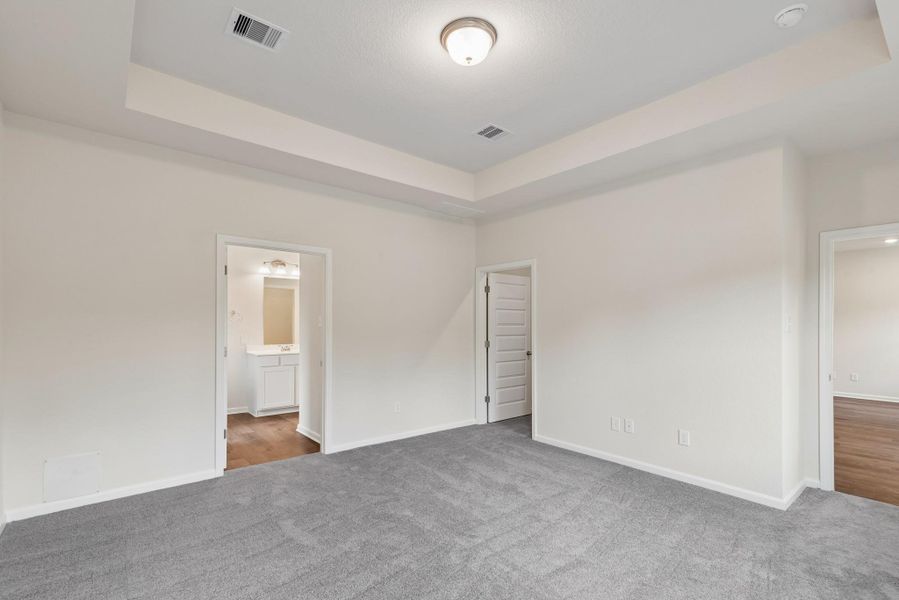 The Pearson- Primary Suite with Tray Ceiling The Pearson- Primary Suite with Tray Ceiling