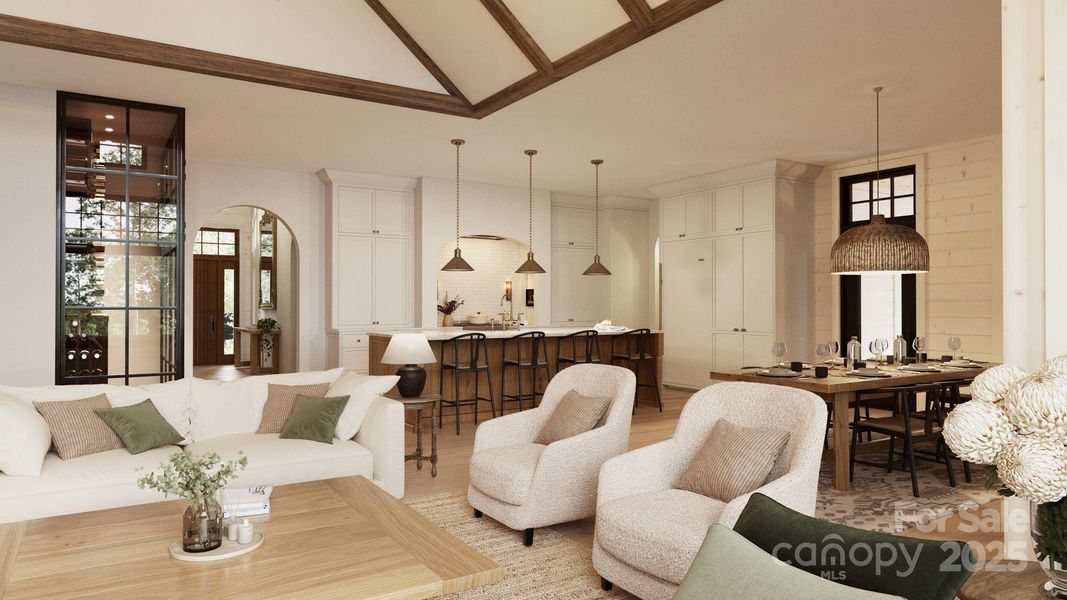 Furnished interior view inside a new home in , Connelly Springs (Image 11).