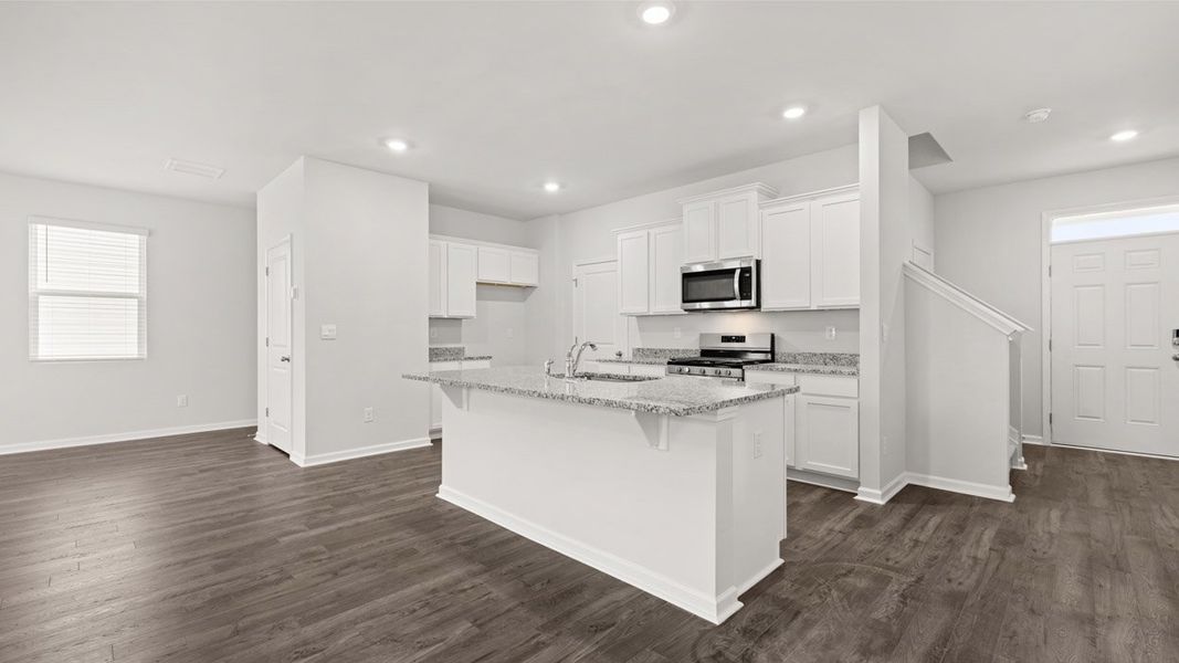 Furnished interior view inside a new home in The Abbey at Trolley Run Station, Aiken (Image 3).
