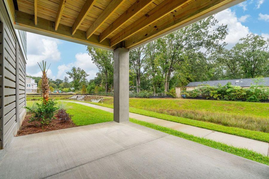 Exterior details and patio area of a home in Central Park, James Island (Image 26). Exterior details and patio area of a home in Central Park, James Island (Image 26).