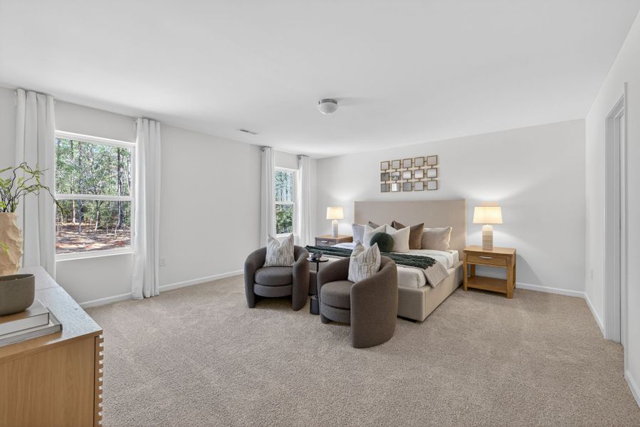 Furnished interior view inside a new home in Lake Royale, Louisburg (Image 16).
