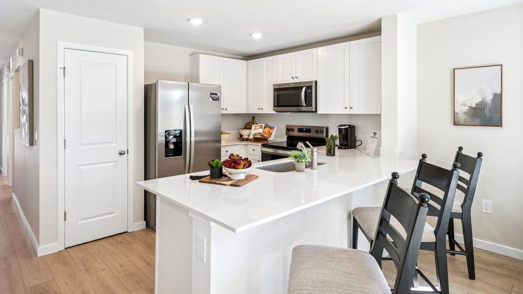 Furnished interior view inside a new home in Sandalwood, New Smyrna Beach (Image 4).