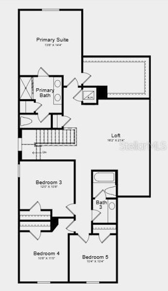 2D floor plan layout of this home in Westview, Kissimmee, FL (Image 4). 2D floor plan layout of this home in Westview, Kissimmee, FL (Image 4).