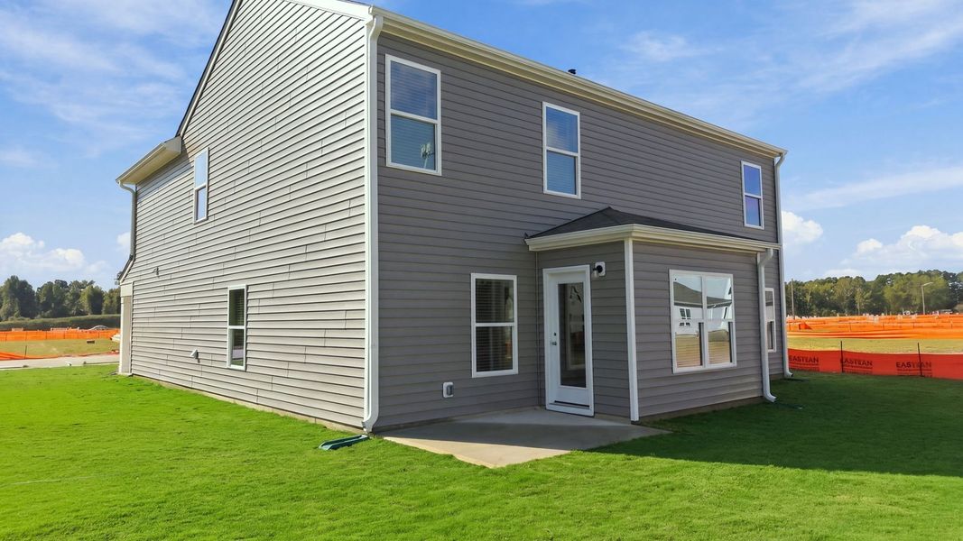 Exterior details and patio area of a home in Bynum Farms, Farmville (Image 25).
