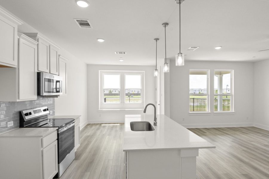 Furnished interior view inside a new home in Avery Centre, Round Rock (Image 7).