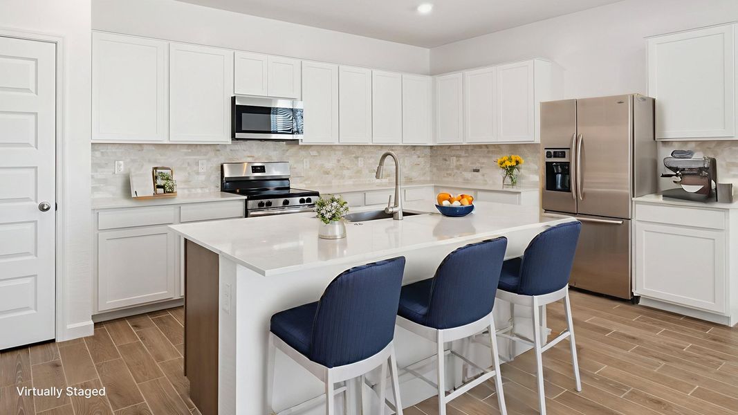 Furnished interior view inside a new home in Apache Farms, Buckeye (Image 4). Furnished interior view inside a new home in Apache Farms, Buckeye (Image 4).