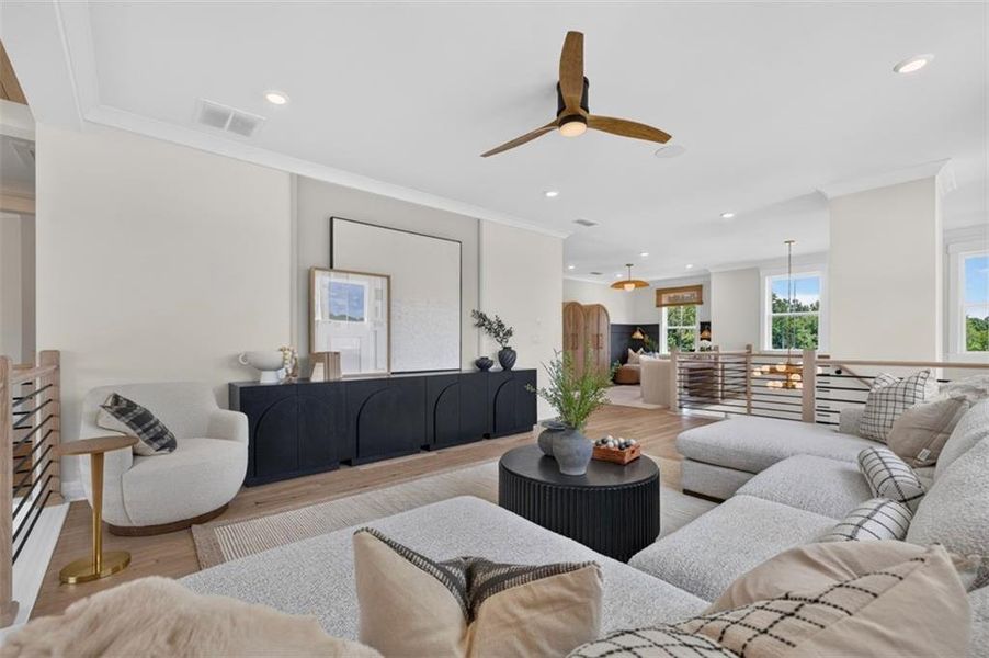 Furnished interior view inside a new home in Villages at Sharon Springs, Cumming (Image 15).
