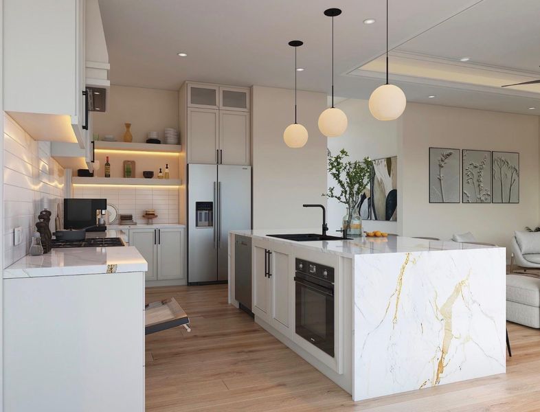 Furnished interior view inside a new home in , Houston (Image 10).