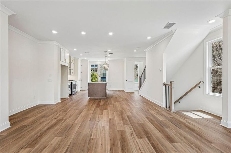 Spacious, unfurnished interior of a new home in Waterside Townhomes, Peachtree Corners (Image 28).