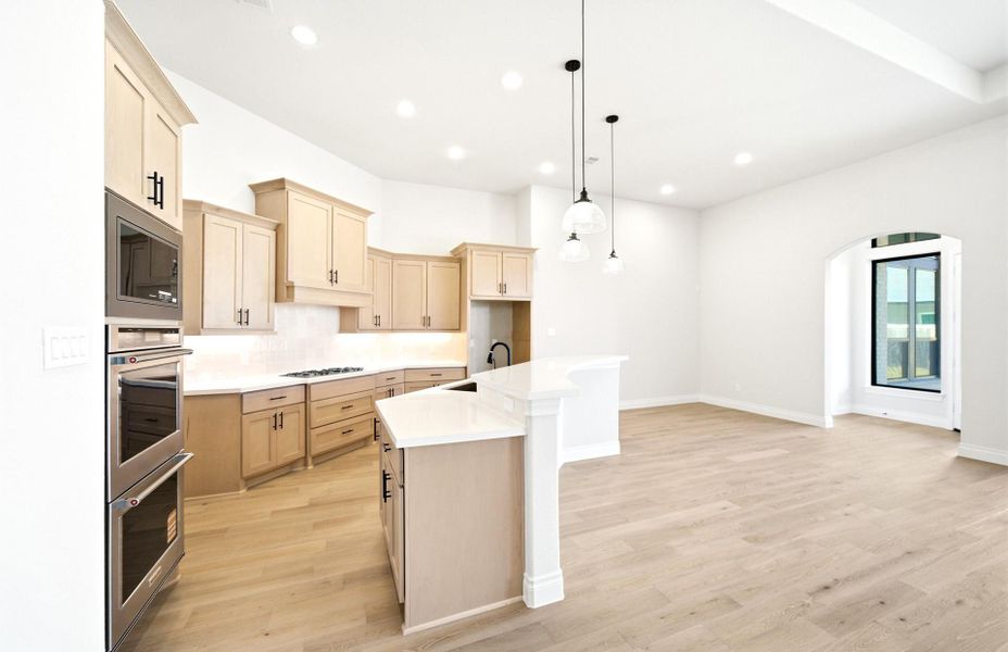 Furnished interior view inside a new home in Bridgeland 60′, Cypress (Image 7).