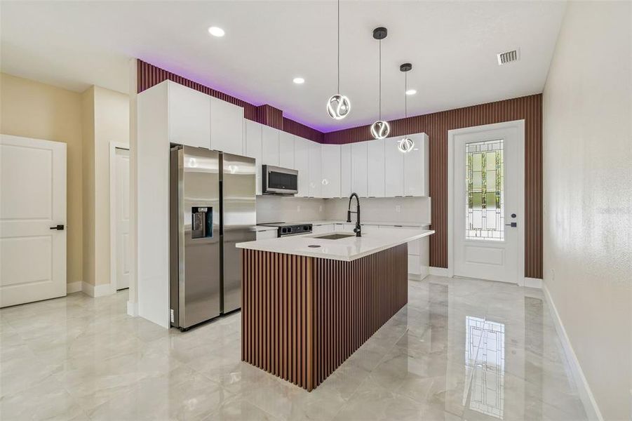 Furnished interior view inside a new home in , Tampa (Image 9).