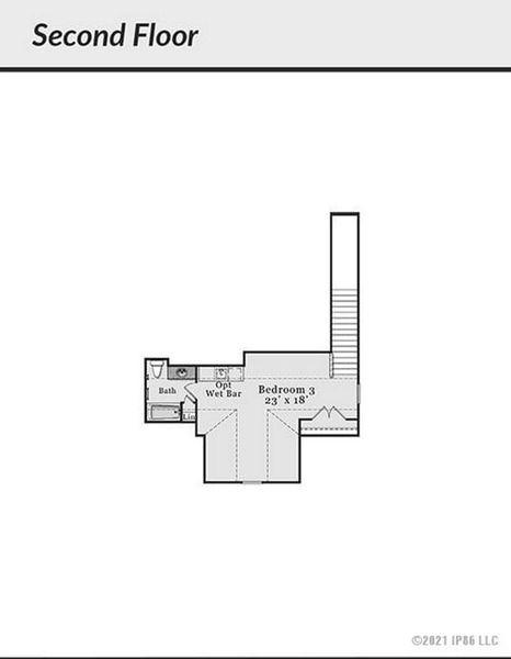 2D floor plan layout for the Palazzo Bungalow by Epcon Communities in The Cottages at 78 North, Sanford, NC (Image 5). 2D floor plan layout for the Palazzo Bungalow by Epcon Communities in The Cottages at 78 North, Sanford, NC (Image 5).